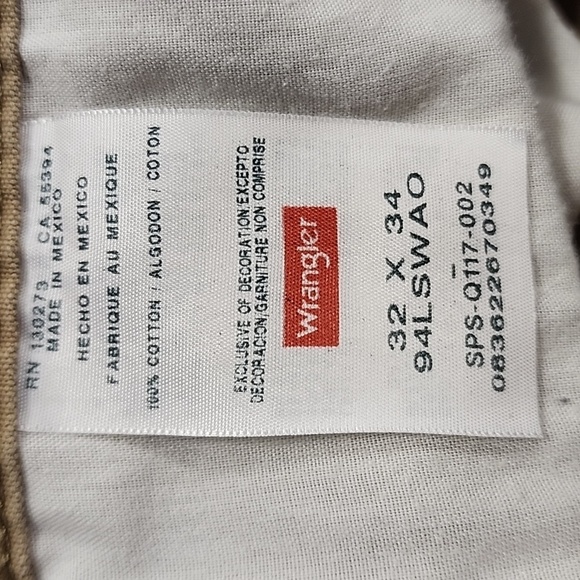 Wrangler Men's Tan Straight Leg Painter Pants, sz 32x34 - Picture 2 of 11